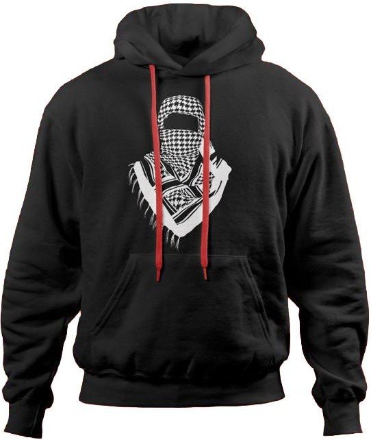 Keffiyeh Portrait Black Hoodie